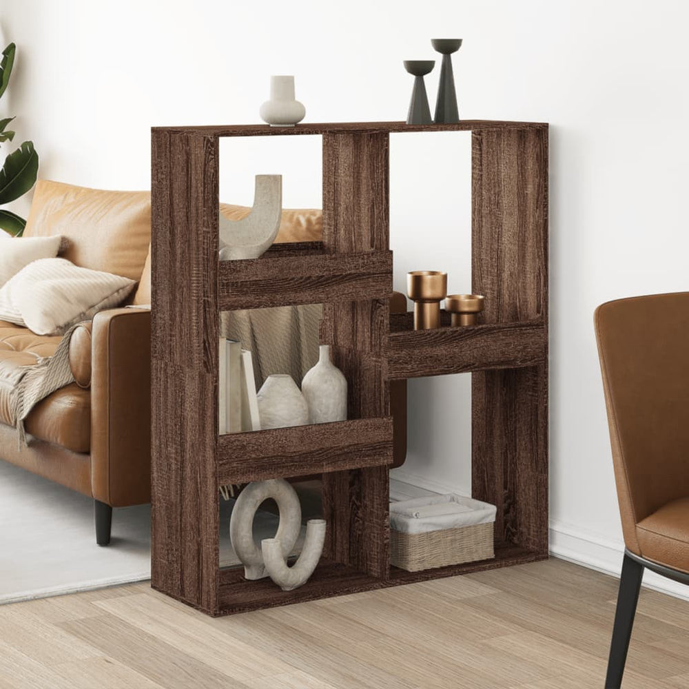 vidaXL Room Divider Brown Oak Look 100x33x115 cm Engineered Wood