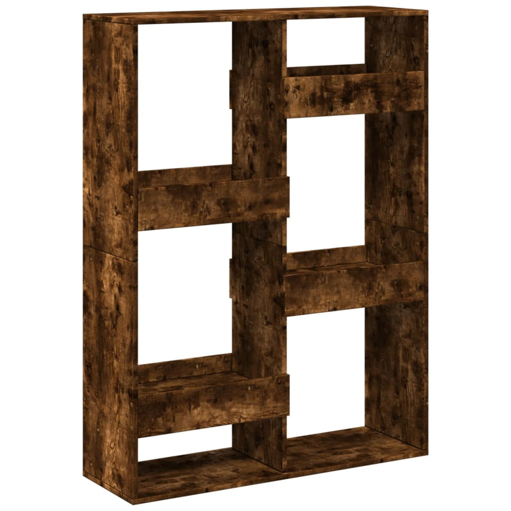 vidaXL Room Divider Smoked Oak 100x33x135 cm Engineered Wood