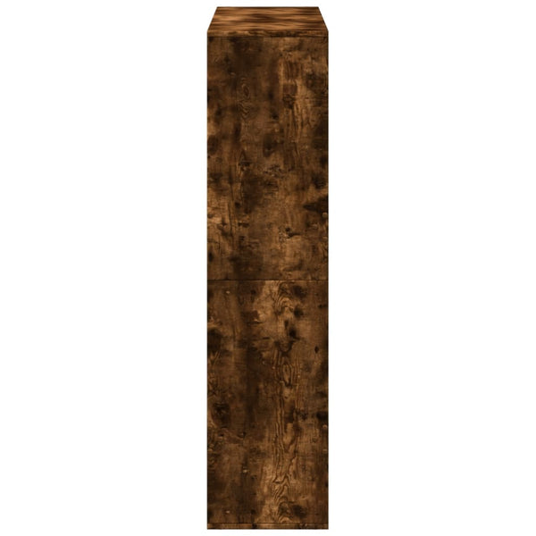 vidaXL Room Divider Smoked Oak 100x33x135 cm Engineered Wood