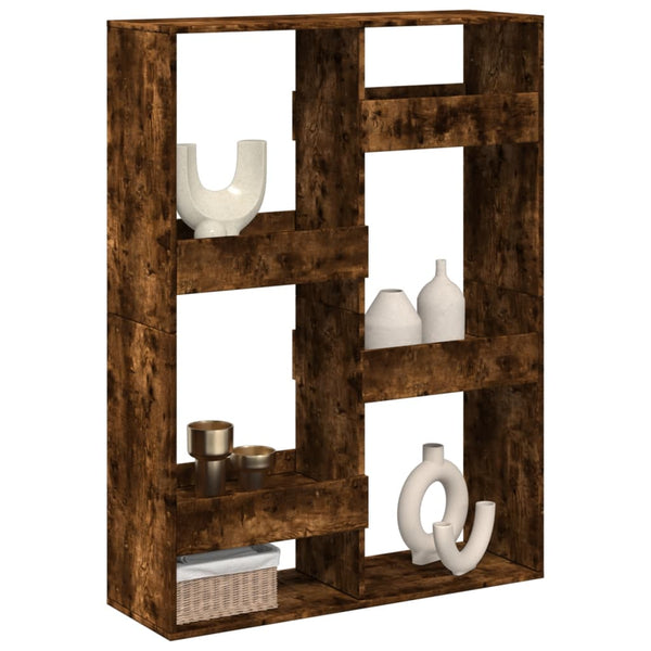 vidaXL Room Divider Smoked Oak 100x33x135 cm Engineered Wood