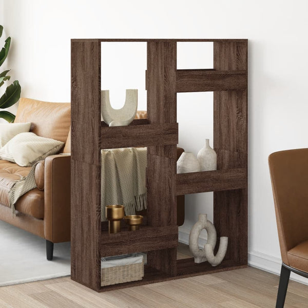 vidaXL Room Divider Brown Oak Look 100x33x135 cm Engineered Wood