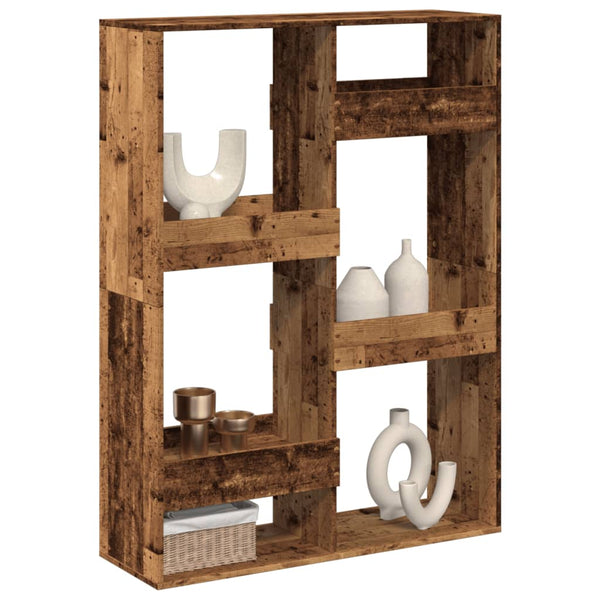 vidaXL Room Divider Reclaimed Wood Look 100x33x135 cm Engineered Wood