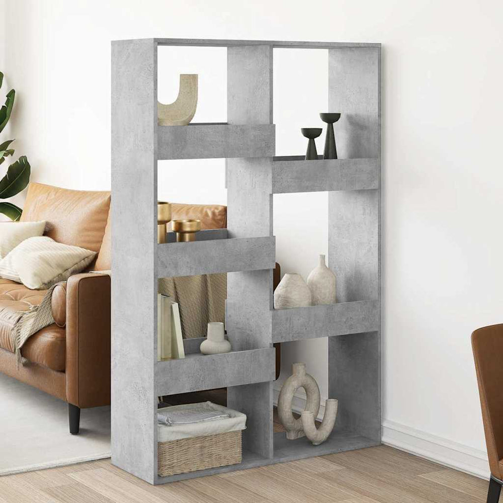 vidaXL Room Divider Concrete Gray 100x33x155.5 cm Engineered Wood