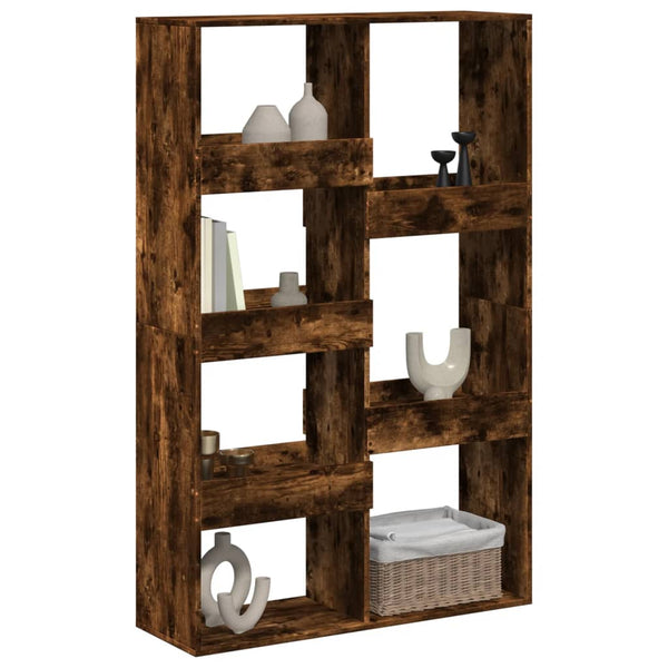 vidaXL Room Divider Smoked Oak 100x33x155.5 cm Engineered Wood