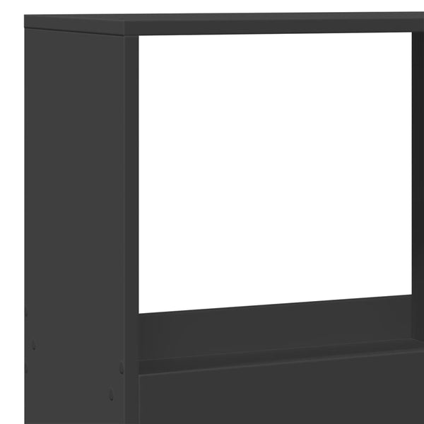 vidaXL Room Divider Black 100x33x175 cm Engineered Wood