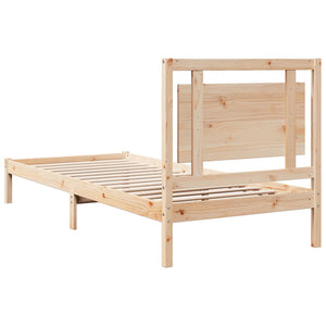 vidaXL Solid Wood Bed Extra Long without Mattress 100x210 cm