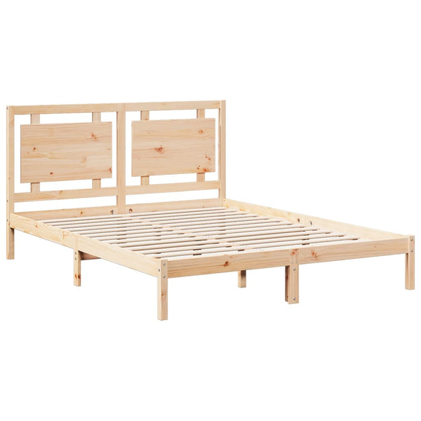 vidaXL Extra-Long Solid Wood Bed Frame without Mattress 160x210 cm
