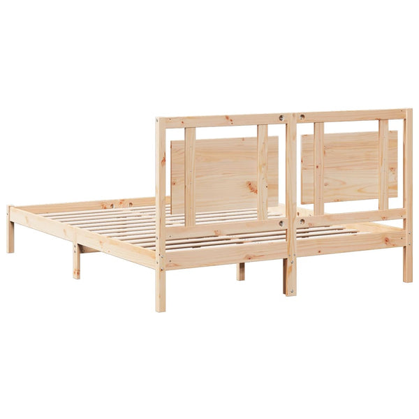 vidaXL Extra-Long Solid Wood Bed Frame without Mattress 160x210 cm