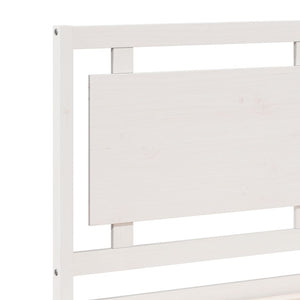vidaXL Solid Wood Bed Extra Long without Mattress White 160x210 cm