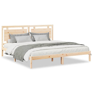 vidaXL Solid Wood Bed Extra Long without Mattress 180x210 cm