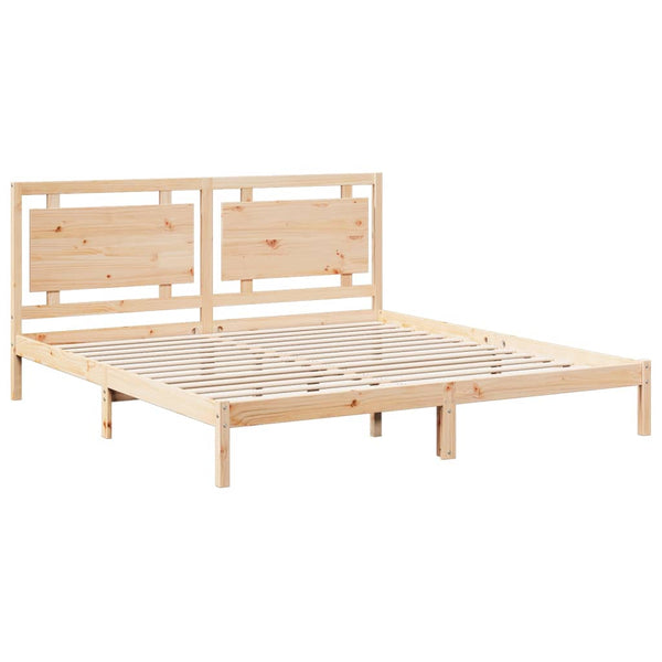 vidaXL Solid Wood Bed Extra Long without Mattress 180x210 cm
