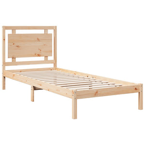 vidaXL Extra Long Solid Wood Bed Frame without Mattress 100x220 cm