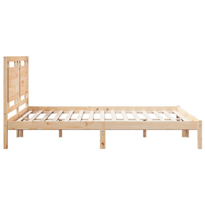 vidaXL Solid Wood Bed Extra Long without Mattress 140x220 cm