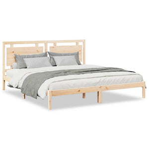 vidaXL Solid Wood Bed Extra Long without Mattress 180x220 cm