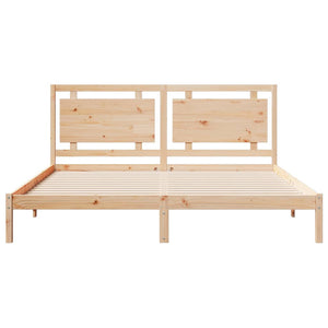 vidaXL Extra-Long Solid Wood Bed without Mattress 200x220 cm