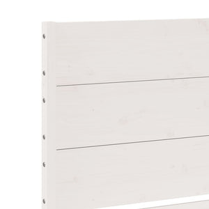 vidaXL Solid Wood Bed Extra Long without Mattress White 180x210 cm