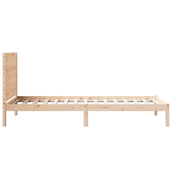 vidaXL Solid Wood Bed Extra Long without Mattress 90x220 cm