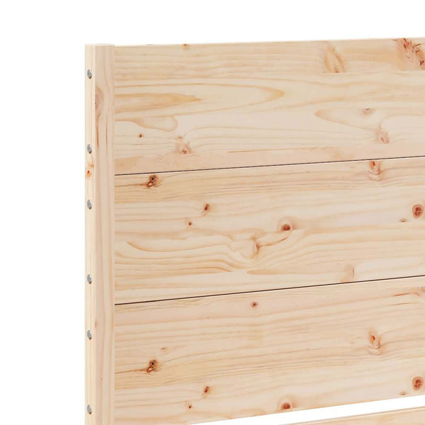 vidaXL Solid Wood Bed Extra Long without Mattress 90x220 cm
