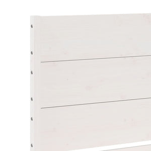 vidaXL Solid Wood Bed Extra Long without Mattress White 180x220 cm
