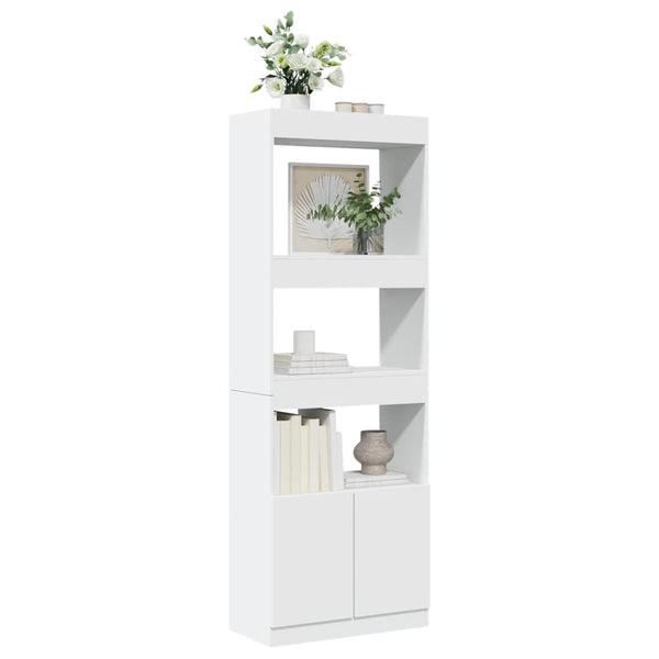 vidaXL Highboard White 63x33x180 cm Engineered Wood