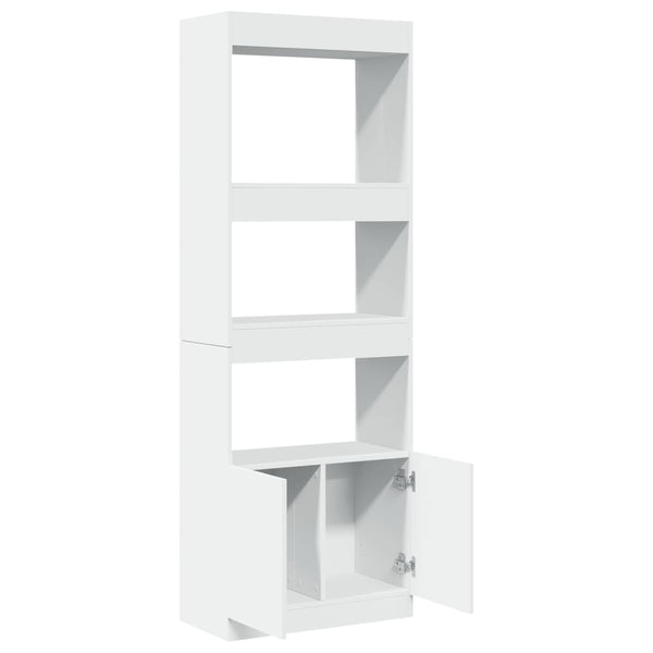 vidaXL Highboard White 63x33x180 cm Engineered Wood