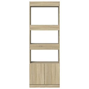 vidaXL Highboard 63x33x180 cm Sonoma Oak Engineered Wood