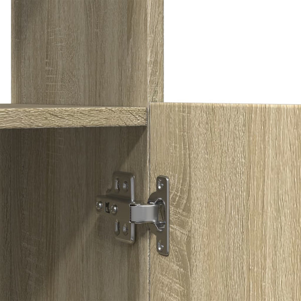 vidaXL Highboard 63x33x180 cm Sonoma Oak Engineered Wood