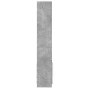 vidaXL Highboard 63x33x180 cm Concrete Grey Engineered Wood