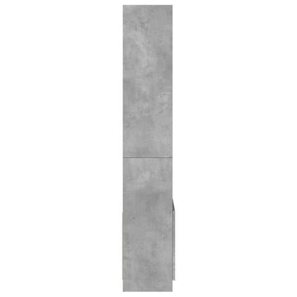vidaXL Highboard 63x33x180 cm Concrete Grey Engineered Wood