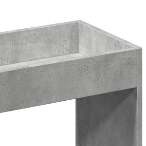 vidaXL Highboard 63x33x180 cm Concrete Grey Engineered Wood