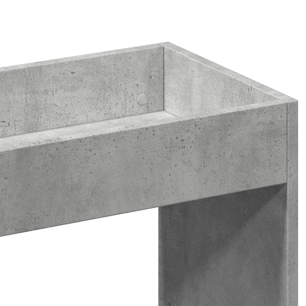 vidaXL Highboard 63x33x180 cm Concrete Grey Engineered Wood