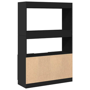 vidaXL Highboard Black 92x33x140 cm Engineered Wood