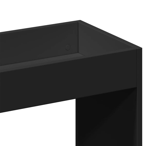 vidaXL Highboard Black 92x33x140 cm Engineered Wood