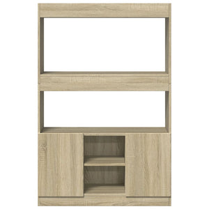 vidaXL Highboard Sonoma Oak 92x33x140 cm Engineered Wood