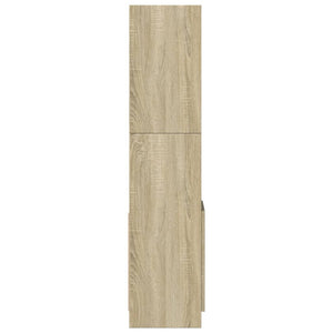 vidaXL Highboard Sonoma Oak 92x33x140 cm Engineered Wood