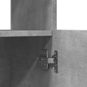 vidaXL Highboard Concrete Gray 92x33x140 cm Engineered Wood