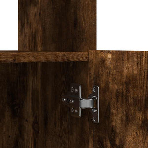 vidaXL Highboard Smoked Oak 92x33x140 cm Engineered Wood