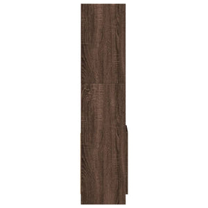 vidaXL Highboard Brown Oak Look 92x33x140 cm Engineered Wood