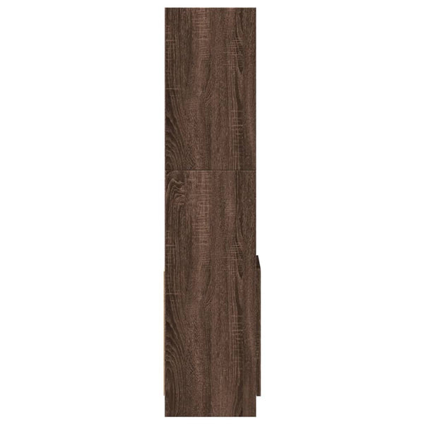 vidaXL Highboard Brown Oak Look 92x33x140 cm Engineered Wood