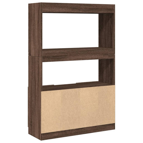 vidaXL Highboard Brown Oak Look 92x33x140 cm Engineered Wood