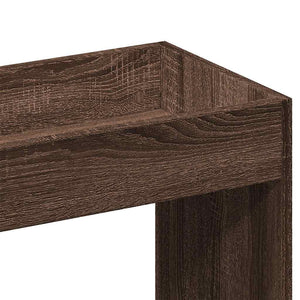 vidaXL Highboard Brown Oak Look 92x33x140 cm Engineered Wood