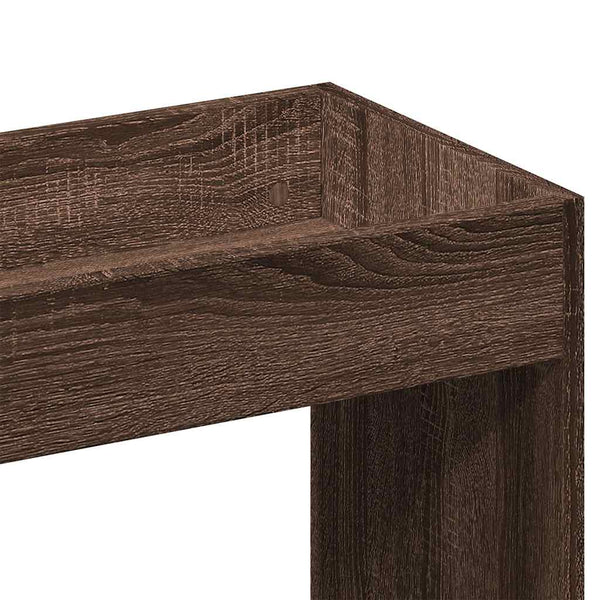 vidaXL Highboard Brown Oak Look 92x33x140 cm Engineered Wood