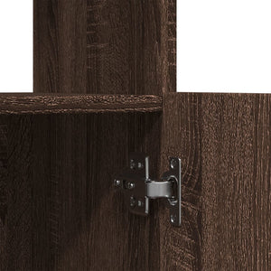 vidaXL Highboard Brown Oak Look 92x33x140 cm Engineered Wood