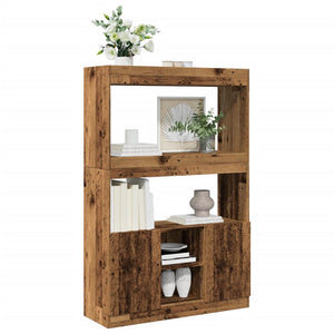 vidaXL Highboard Reclaimed Wood Look 92x33x140 cm Engineered Wood