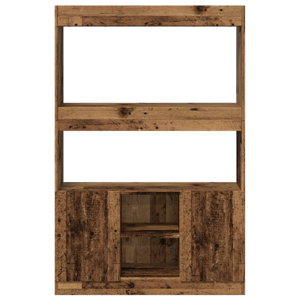 vidaXL Highboard Reclaimed Wood Look 92x33x140 cm Engineered Wood