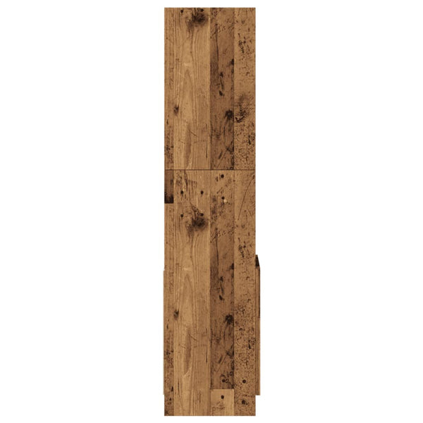 vidaXL Highboard Reclaimed Wood Look 92x33x140 cm Engineered Wood