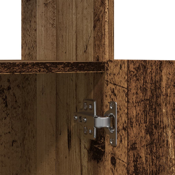vidaXL Highboard Reclaimed Wood Look 92x33x140 cm Engineered Wood