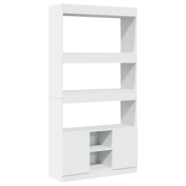 vidaXL Highboard White 92x33x180 cm Engineered Wood