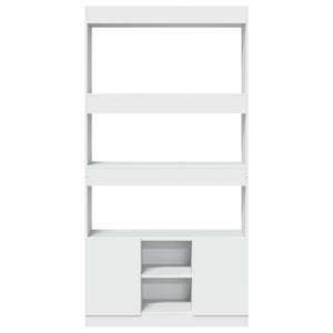 vidaXL Highboard White 92x33x180 cm Engineered Wood