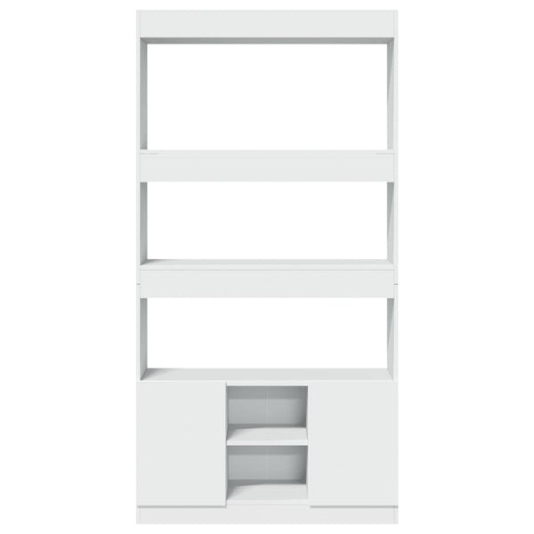 vidaXL Highboard White 92x33x180 cm Engineered Wood
